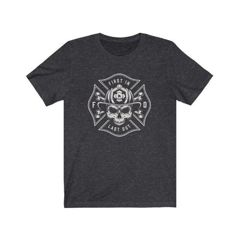 Firefighter Last  Out Jersey Short Sleeve Tee